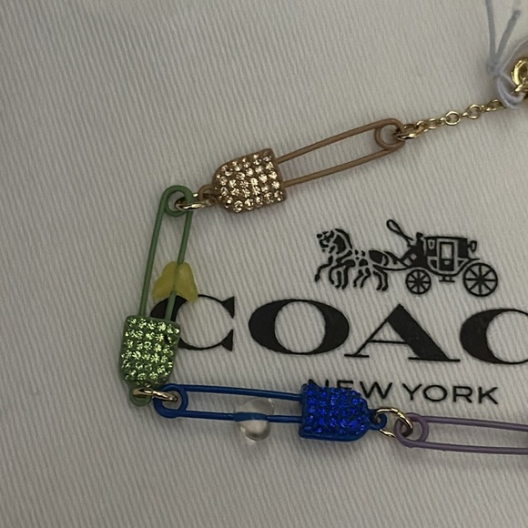 Coach safety pin bracelet. - Picture 2 of 5